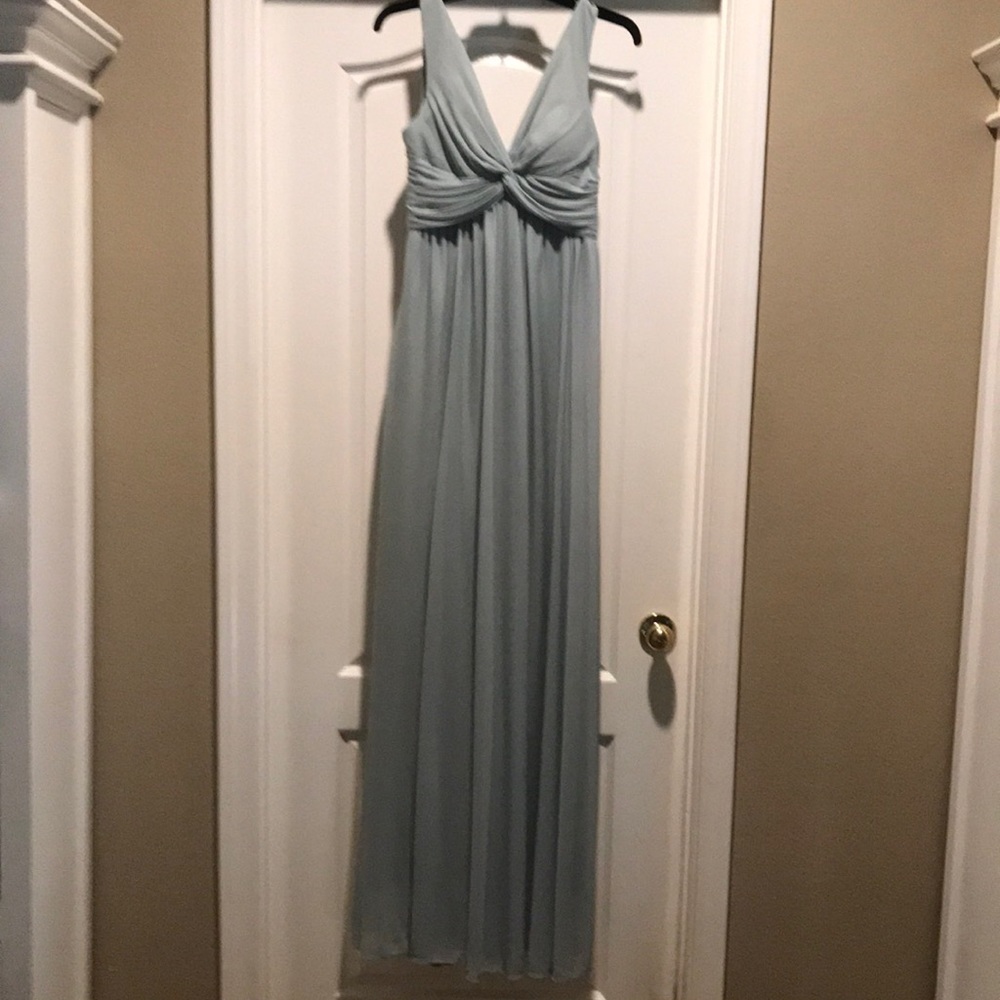 Women’s ankle length gown. Size small. Sea foam green. Worn once, dry cleaned!